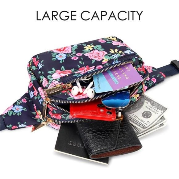 Fanny Packs for Women Men Flower - Picture 3 of 6